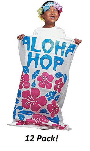 Woven Nylon Tropical Potato Sacks (12 Pack) 23 1/2" x 41". Kids/Adults.