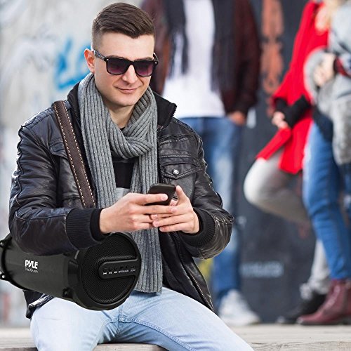 Pyle Portable Speaker, Boombox, Bluetooth Speakers, Rechargeable Battery, Surround Sound, Digital Sound Amplifier, 3.5Mm Aux Input, 2.1 Channel Hi-Fi Active Stereo Speaker System In Black - Pbmspg11 #TOP6