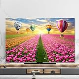 Compatibilidad universal: la cubierta del televisor es adecuada para televisores LCD planos/curvos de 32 a 80 pulgadas, que protegen perfectamente la pantalla de su televisor. Puede usarlo para cubrir su escritorio, televisores de pantalla curva y montados en la pared. Verifique la medida de su televisor para garantizar la compatibilidad.