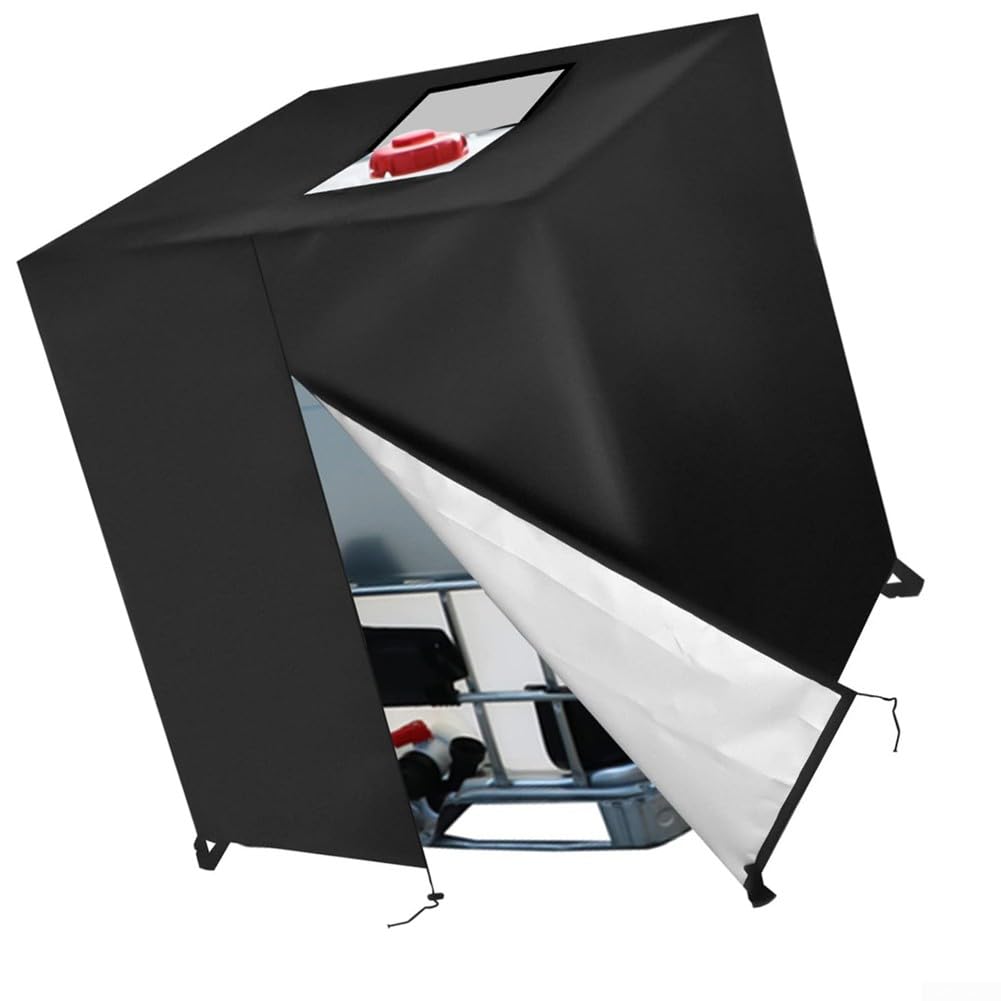 Palettenabdeckung mit Reißverschluss, 120 x 100 x 120 cm, wasserdicht, 210D, 420D Polyester, wetterfest, für Lagerung und Transport im Freien (420D)