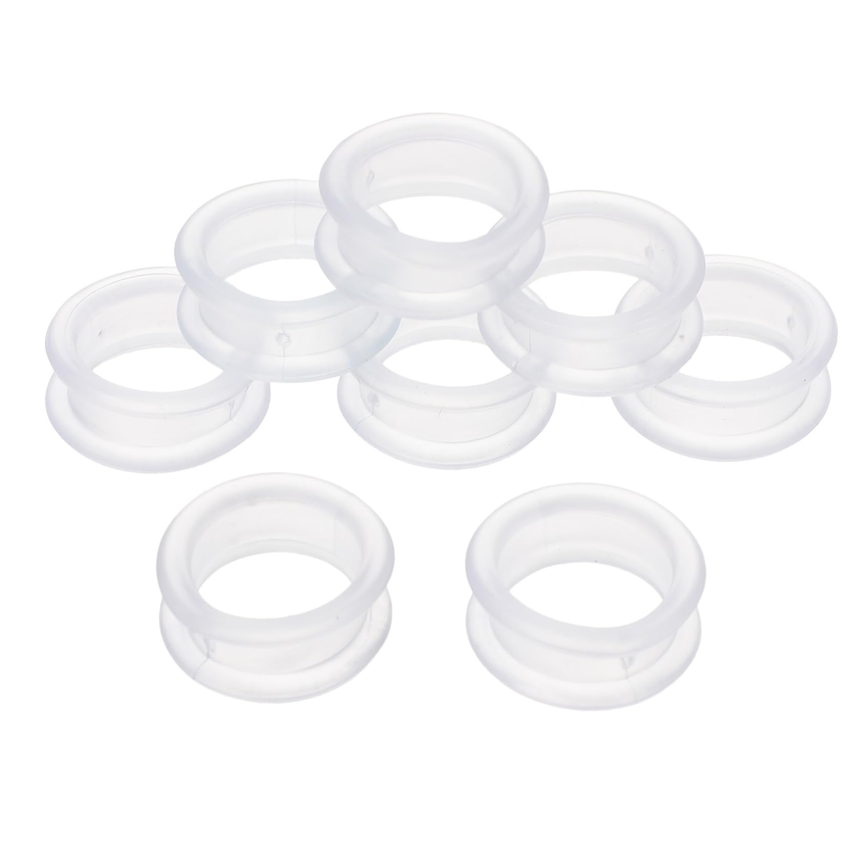 BESTonZON 8pcs Pet Scissors Silicone Finger Rings Dog Grooming Supplies Non-skid Scissor Finger Ring Covers