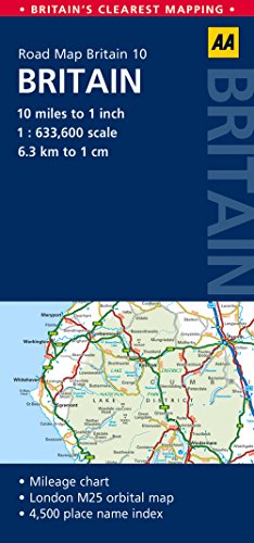 Britain Road Map (Aa Road Map Britain)