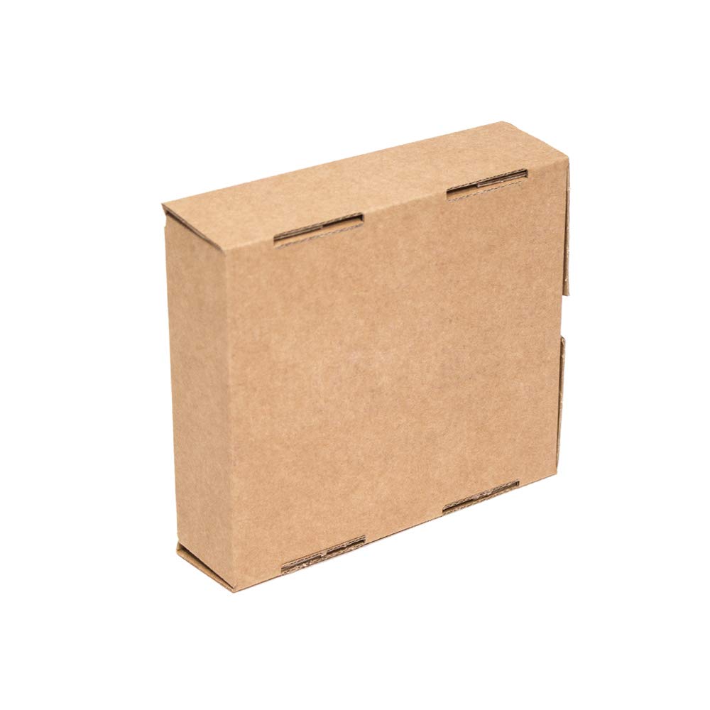 Pack 20 Cajas Cartón Kraft Automontables con Tapa – Doble Pared, Resistentes para Envíos, Ecommerce y Mensajería con medidas 13x15x4 cm