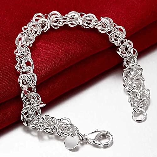 Cadeaux hommes et femmes bracelets ronds gravés pour couple