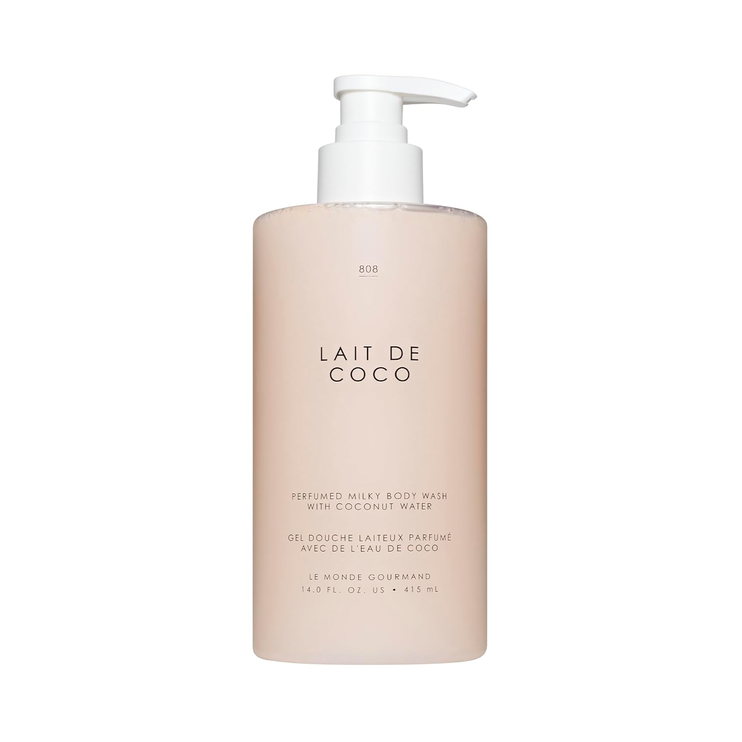 Le Monde Gourmand Lait de Coco Perfumed Milky Body Wash - 14 fl oz (414 ml) - Vanilla, Praline, Warm Notes