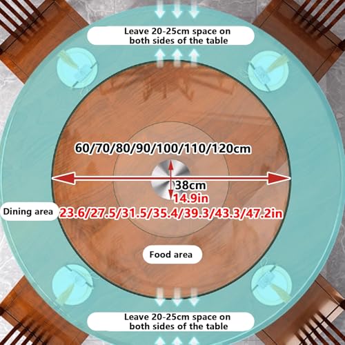 Centro de mesa giratorio de 80 cm ideal para compartir comidas 3