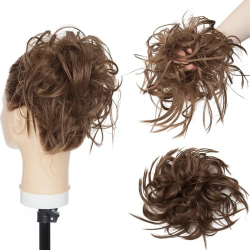 Messy Hair Bun Hair Piece for Women Fluffy Tousled Updo