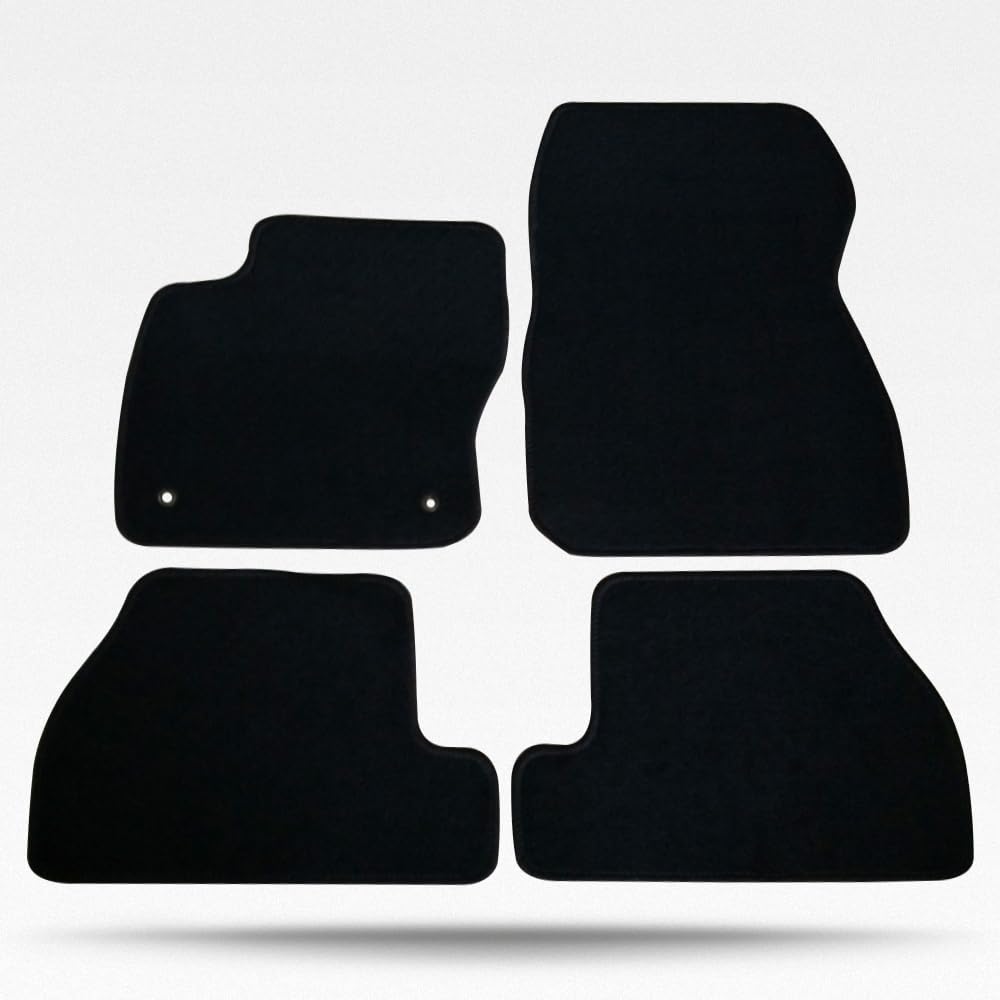 Car Floor Mat, Compatible with 2012-2018 Ford Focus, Nylon Black Floor Liner Carpet Set, 4PCS