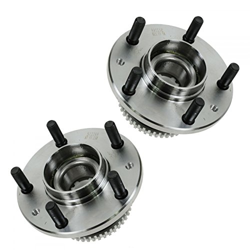 Image of TRQ Rear Left and Right Wheel Bearing & Hub Assembly Set 2 Piece for 2007-2012 Ford Fusion FWD 2007-2012 Lincoln MKZ FWD 2003-2004 Mazda 6 with 4 Wheel ABS Brakes 2005-2008 6