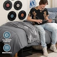 Bare Home Comforter Set - 1800 Ultra Soft (Twin/Twin XL, Grey) — image 4