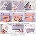 Portable Baby Bottle Drying Rack Storage Box Organizer with Anti-Dust Cover - Purple