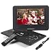 Whew 13.9" Portable DVD Player for Kids Car Travel, 10.1” Swivel Display Screen, 5 Hour Rechargeable Battery, Car Charger, Earphone Jack for CD/DVD Region Free