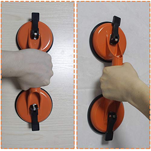 Floor Gap Fixer Tool for Laminate Floor Gap Repair Include Premium Quality Heavy Duty Aluminum Suction Cup and Fiberglass Handle White Rubber Mallet