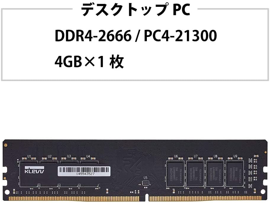 Amazon | KLEVV デスクトップPC用 メモリ DDR4 2666 PC4-21300 16GB x