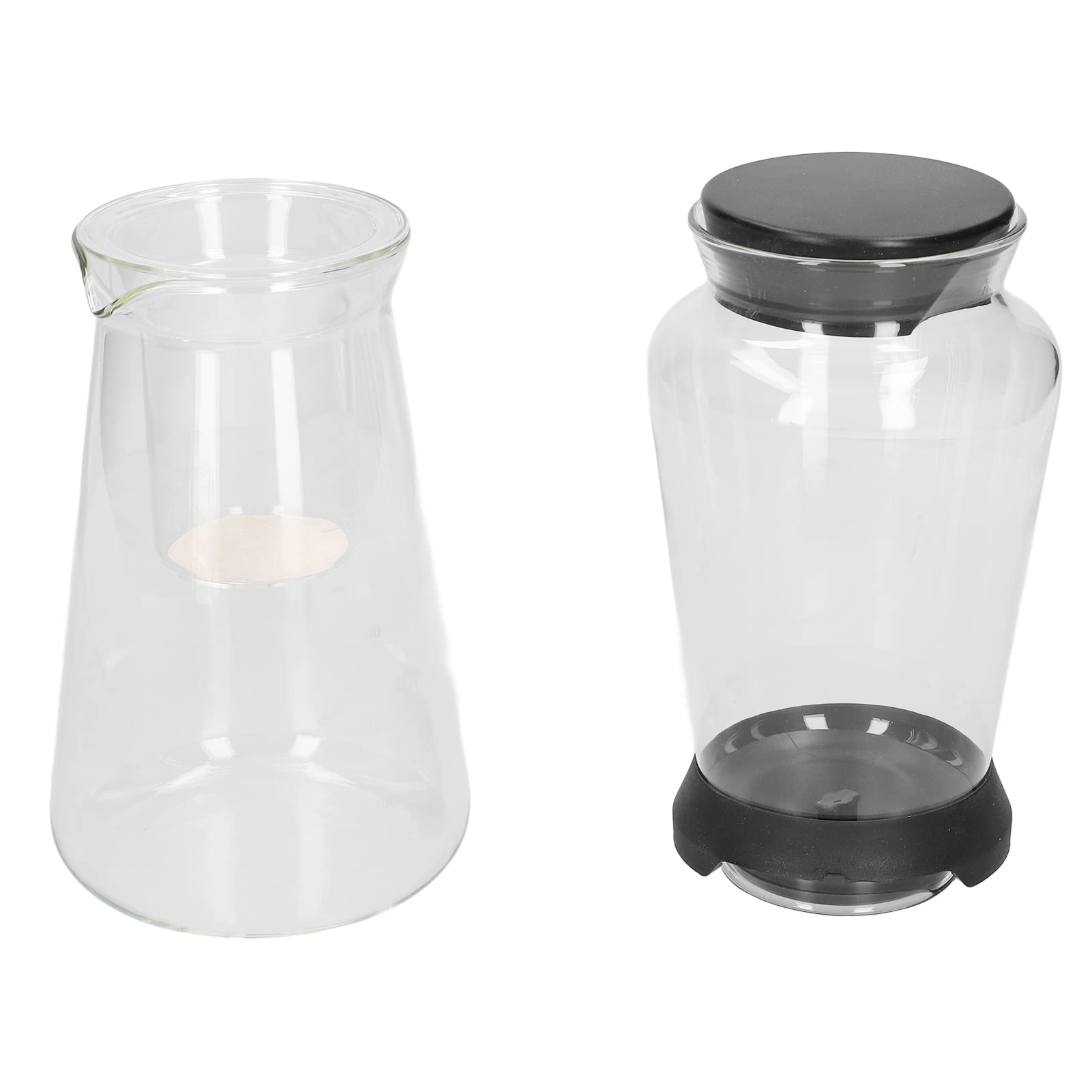 Acouto Ice Cold Brew Dipper High Borosiate Glass Glass Professional Care Maker z Doskonałym Smakiem do Domu w Kuchni 900 Ml