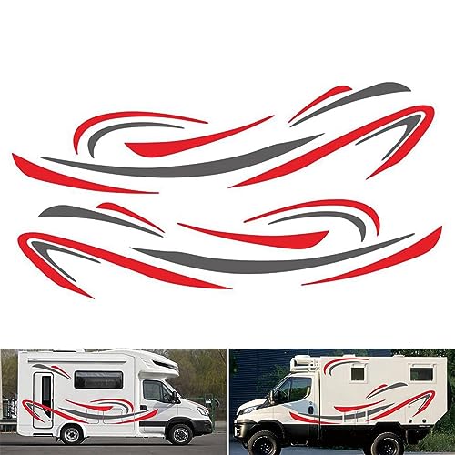 Pegatinas para autocaravana de estilo camper personaliza tu remolque de viaje con rayas DIY 3