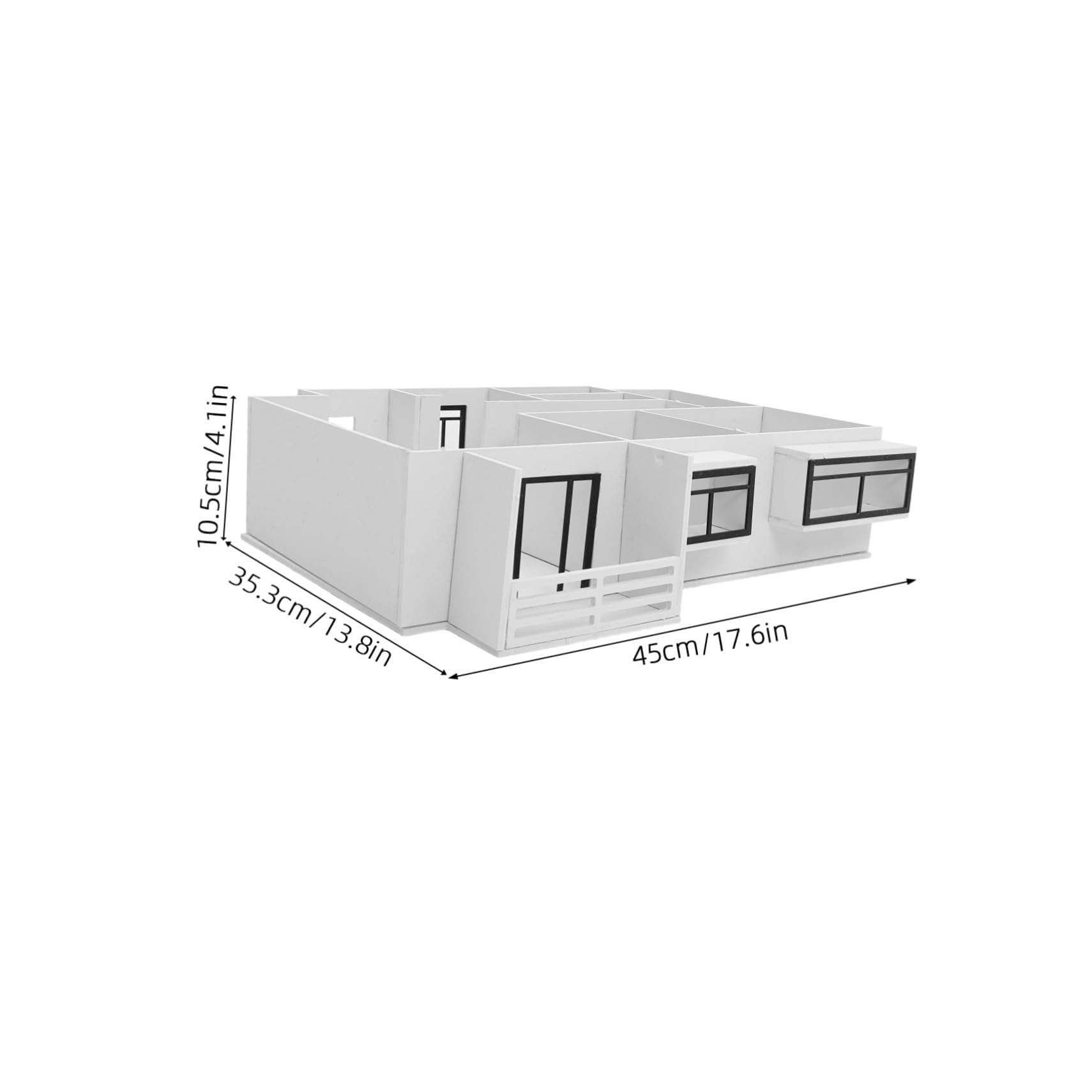 HOMSFOU 1:25 Architektur Bausatz Wohnungsmodell Satz aus Pvc und Acryl Einfach Zusammenzubauen für Apartment Modellbau und Design Lernzwecke