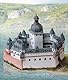 Aue-Verlag Modellbausatz Burg Pfalzgrafenstein, 30 x 14 x 25 cm
