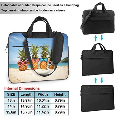 Funda de hombro para portátil de 13 a 14 pulgadas con estampado de girasol 3