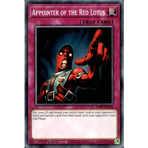 SDFC-EN035 1st Ed Appointer of the Red Lotus Common Card Freezing Chains Yu-Gi-Oh Single Card
