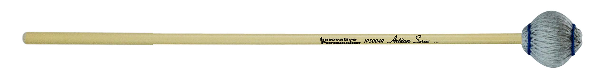 Med Hard Marimba Mallets - Light Gray Yarn, Rattan