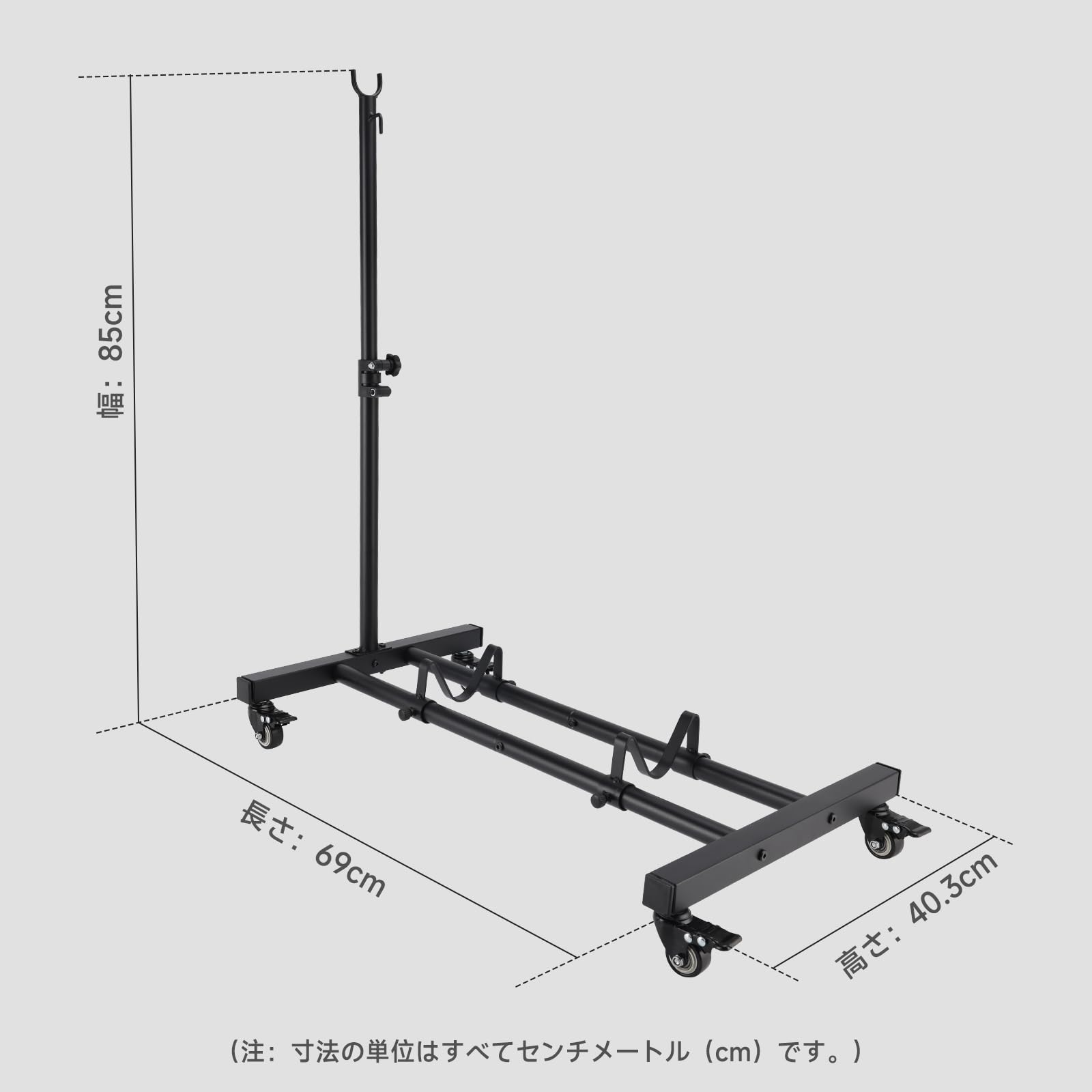Artudatech 自転車スタンド 22インチ～29インチ対応 1台用駐輪スタンド クルーザー・マウンテン・ロードバイク兼用 滑り止め付き高さ調節可能 省スペース収納ラック 室内屋外 OK 転倒防止 組み立て簡単 高炭素鋼