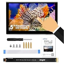 OSOYOO 5 inch Touch Screen RPi5 Monitor DSI IPS LCD 800480 Display for Raspberry Pi 5 4B 3B+ 3A+ 3B 2B - Wide Viewing Angle, Capacitive Touchscreen, No Need Driver
