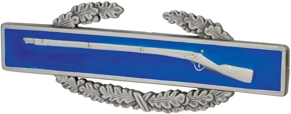 Army Combat Infantry Badge (CIB) Dress Miniature Silver Oxidized