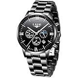 ⌚Multifunktion: Alle kleinen Zifferblätter, drei Subdials mit Chronographen-Minuten / Sekunden, Stoppuhr, automatischer Kalender, Datumsanzeige, Leuchtzeiger, wasserdicht und stoßfest.