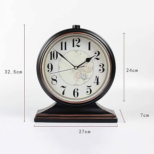 Miniatura 2 de Wcxixo Reloj de mesa, reloj de mesa retro, silencioso, reloj de cuarzo, decoración de mesa, decoración del hogar