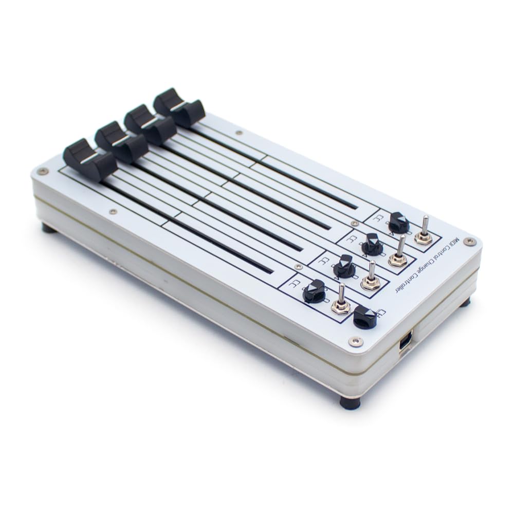 Controlador MIDI CC USB de 4 Faders, Mezclador DAW y Control de Plugins para Producción Musical