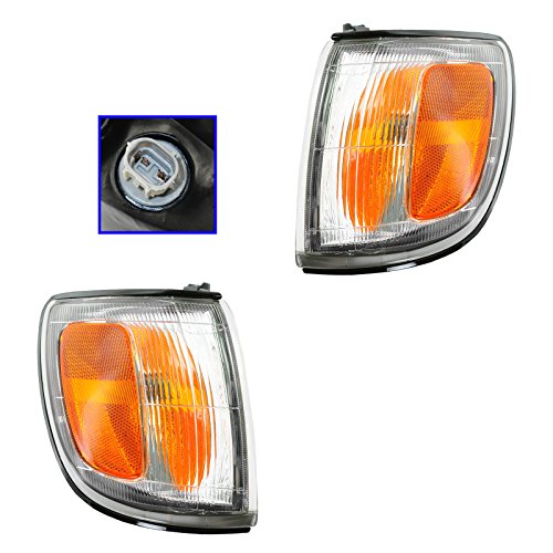 TRQ Corner Marker Light Set TO2520151 TO2521151 Compatible with 1997-1998 Toyota 4Runner