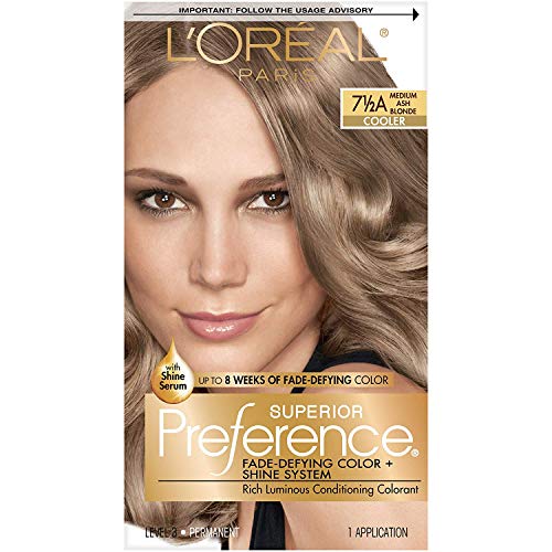 L'Oreal Superior Preference Hair Color [7-1/2A] Medium Ash Blonde (Cooler) 1 Each (Pack of 2)