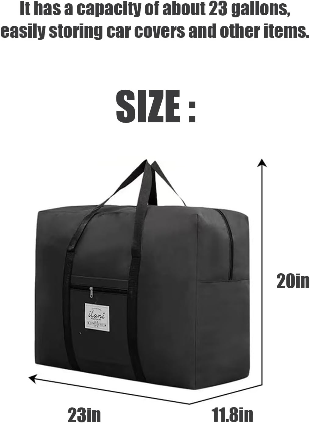 Car Cover Storage Bags (Only Bags，23 x 11.8 x 20in) Reusable | For Trucks & SUV,All-Weather Waterproof Car Covers, Built-In Waterproof Protective Layer, Neat Car Cover Storage
