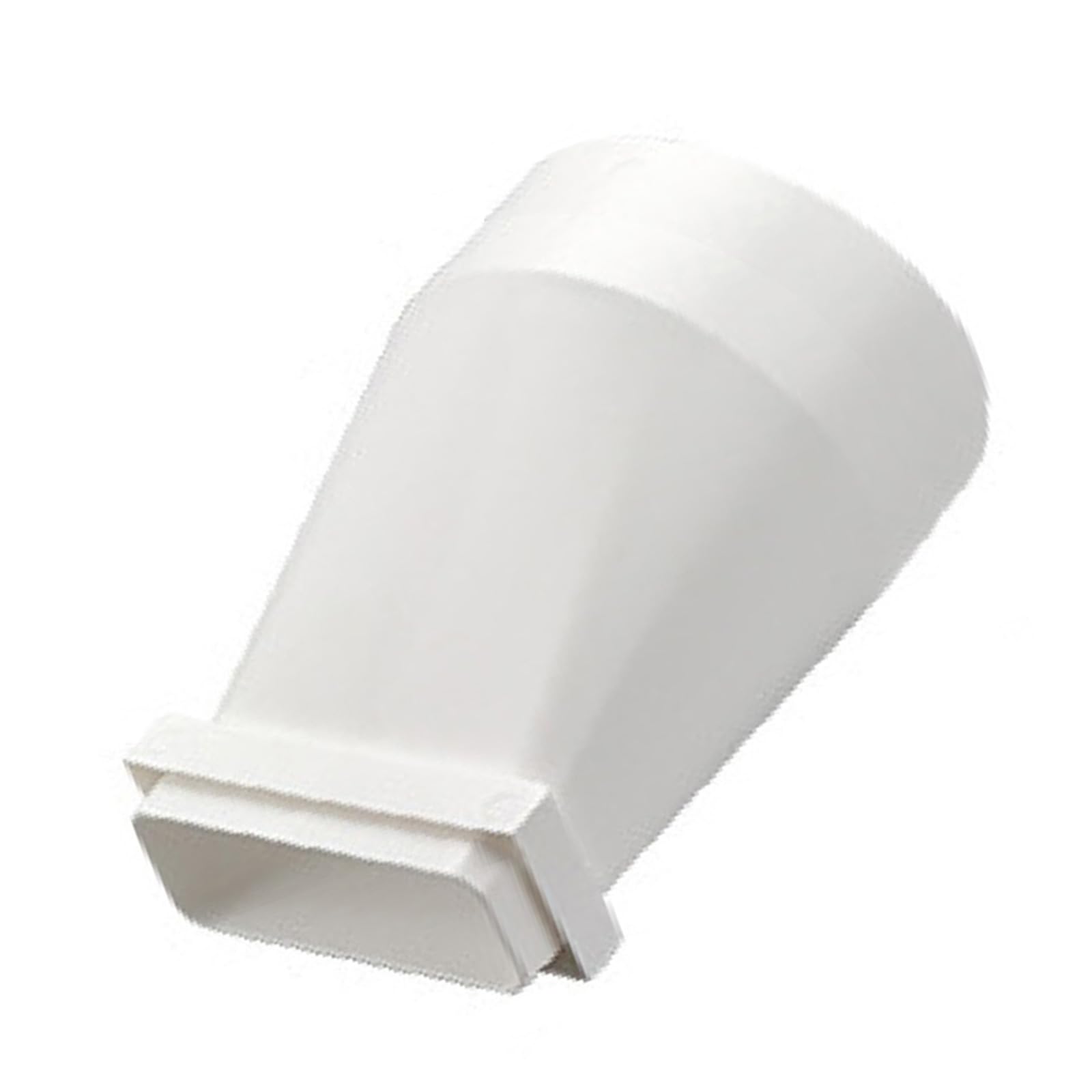 Maxtonser Flat Ducting Adaptors to Round Converter Dryer Vents Hose Adapters Rectangular to Round Straight Channel Connector