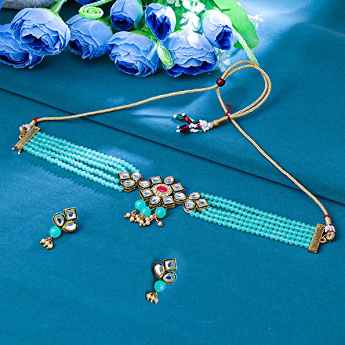 Choker Necklace Set for Women with Plated Design