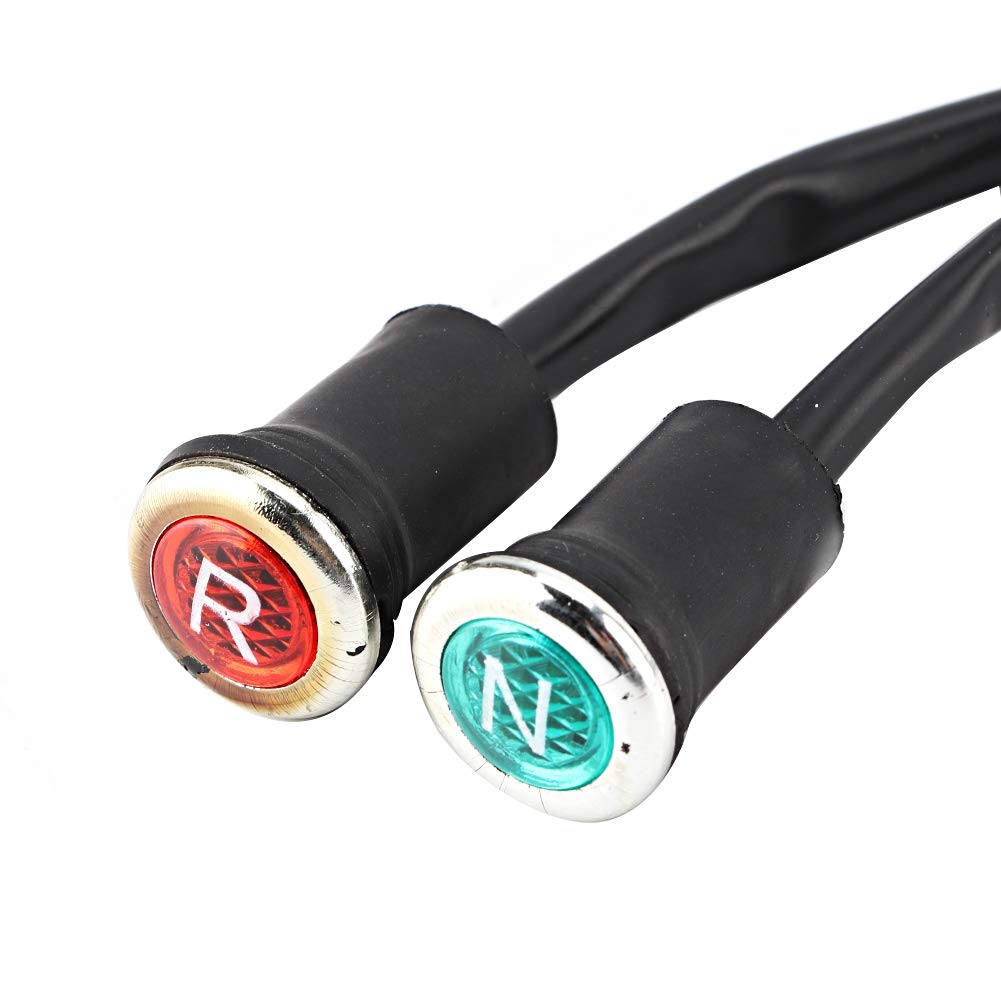Akozon Indicator Light 12V Motorcycle Red Green Indicator Light Reverse and Neutral Gear Shifter Indicator Light Fit for 50 110 125 150 200 ATV