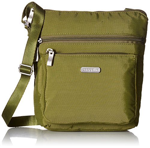 Baggallini Pocket Lightweight Crossbody Bag – Spacious, Water-Resistant Travel Purse with RFID Wristlet
