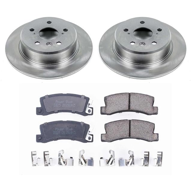 Image of PowerStop Rear Brake Kit for Lexus RX300 1999-03 - Z17 Ceramic Brake Pads & Disc Rotors Replacement, KOE6784