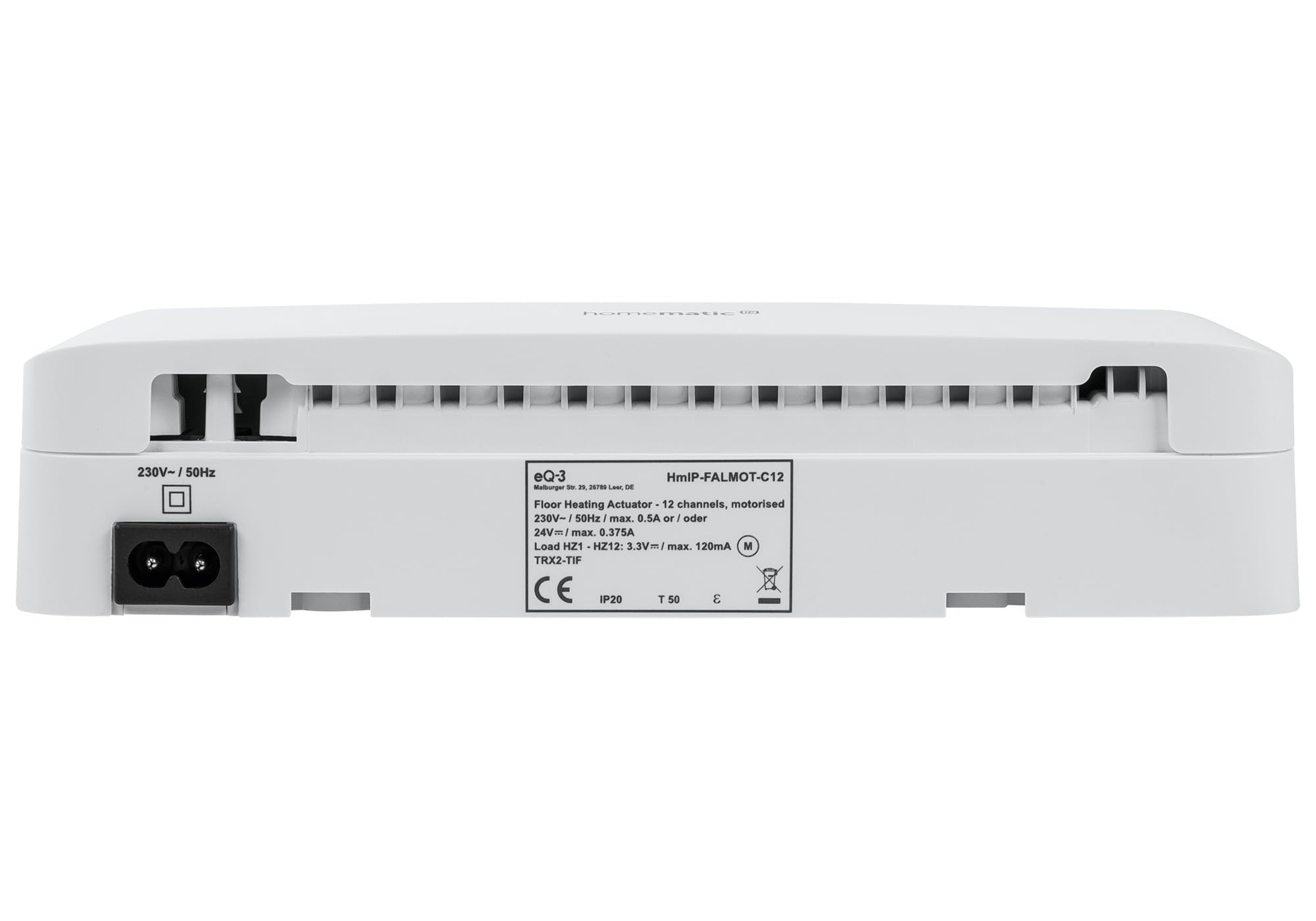 Homematic IP Smart Home 153621A0 - Controlador de calefacción por Suelo Radiante (12 Compartimentos, Control Digital, con o sin aplicación)