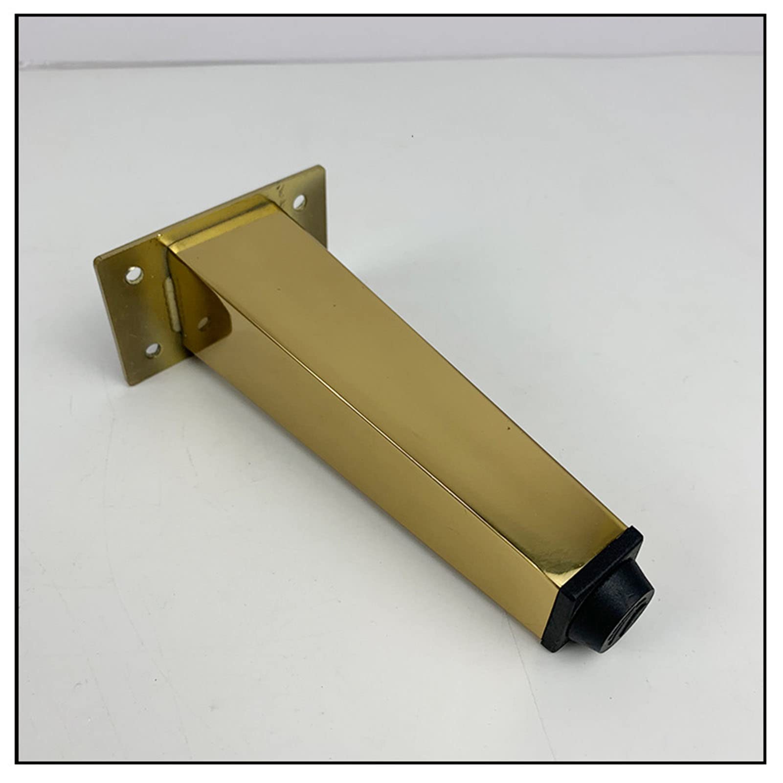 Genérico Patas De Acero Inoxidable Ajustables para Muebles, Robustas Y Antideslizantes, con Altura Regulable De 0 A 10 Mm, Aptas para Armarios Y Sofás (Gold 35.5 cm / 13.98 in)