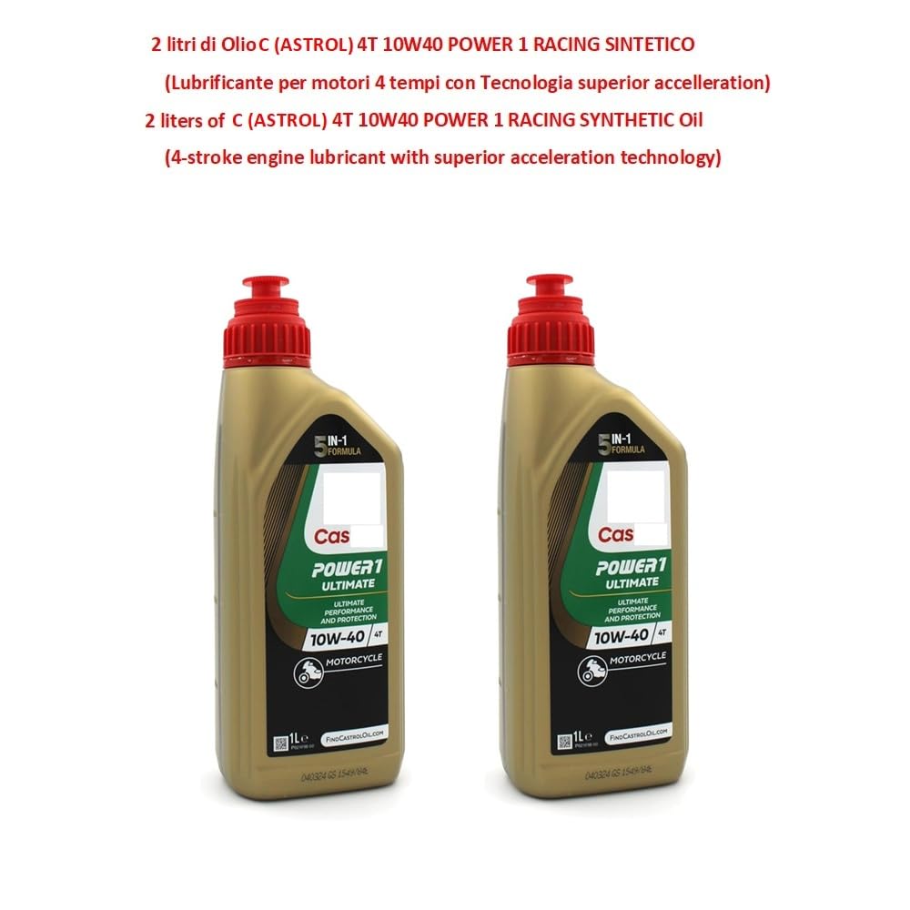 KOMPATIBEL MIT Piaggio Medley 125 Service-KIT FÜR Roller 2 Liter ÖL C (ASTROL) 10W40 4T Power 1 Synthetik Racing+ÖLFILTER+LUFTFILTER+ZÜNDKERZE WARTUNG des Motors
