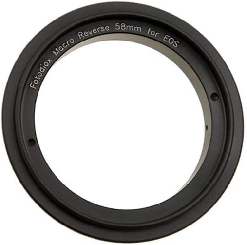 Fotodiox 58mm Filter Thread Lens, Macro Reverse Ring Camera Mount
