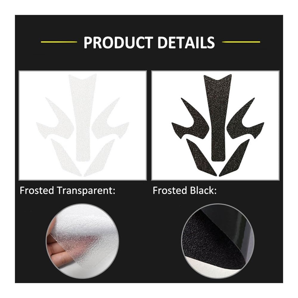 Protector Depósito Etiqueta Almohadilla Antideslizante para Tanque Combustible Y Motocicleta Protectora Agarre Lateral para Rodilla para ZT 310 RT 310R 310T ZT310R ZT310T