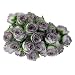 ROSENICE 50pcs Rose Flower Head Wedding Party Decoration Artificial Flower (Grey)