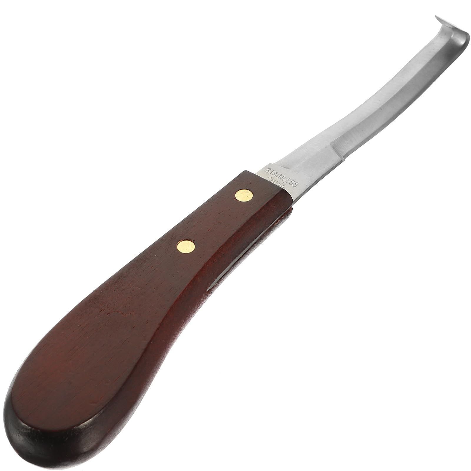 Couteau à Sabot Design Ergonomique en Acier Inoxydable Résistant à l'usure et en Bois et Parrage Précis pour Usage Quotidien