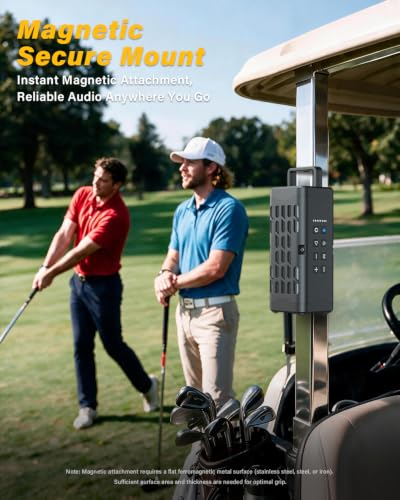 Portable Bluetooth Speaker, Rugged Magnetic, Waterproof for Outdoor - image 3