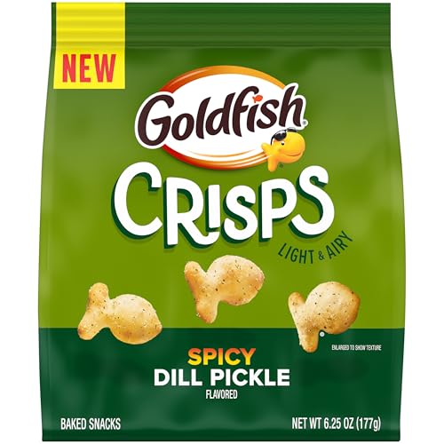 Goldfish Crisps Spicy Dill Pickle Crackers, 6.25oz