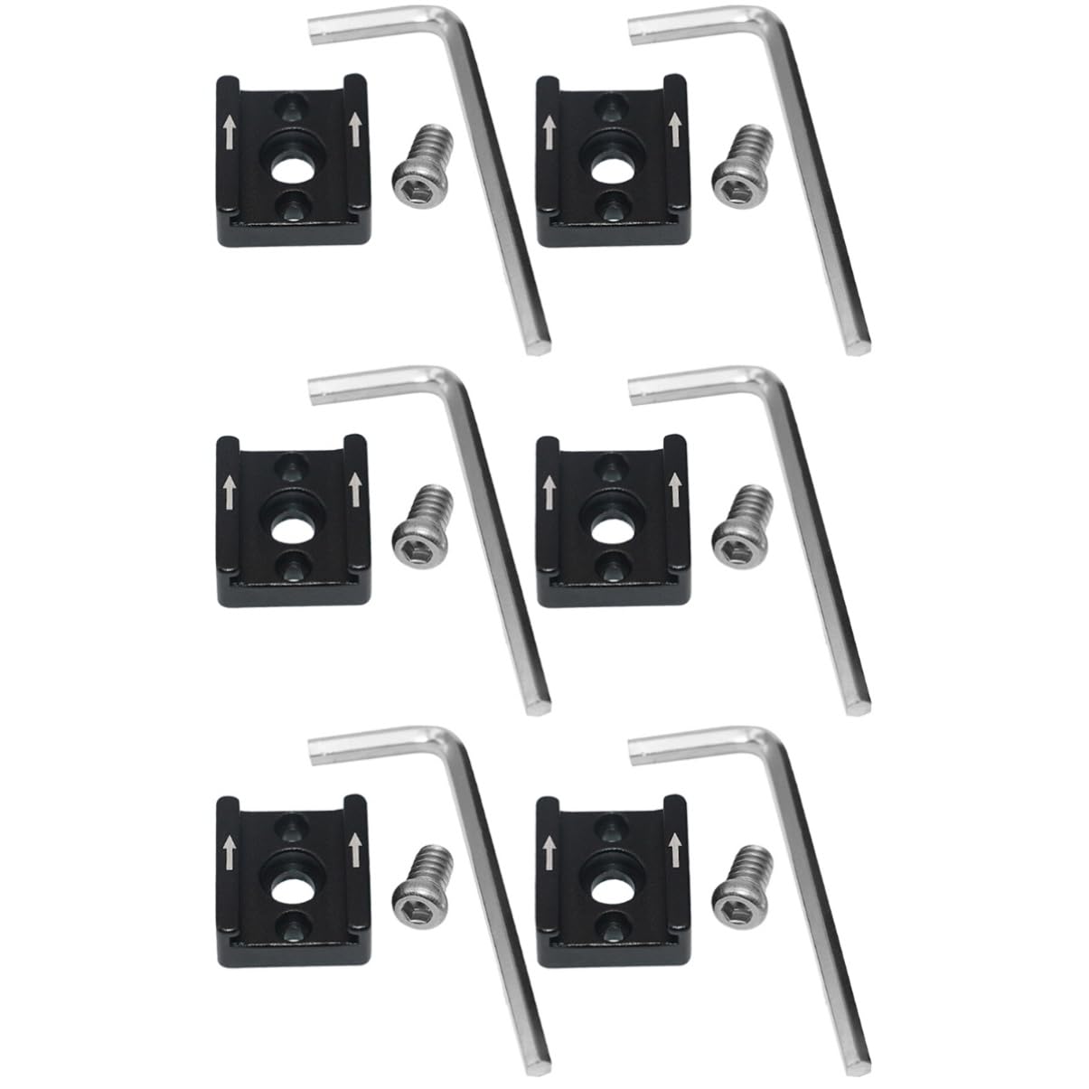 DOITOOL 6juegos Adaptador De Zapata Fría Metálico Soporte para Flash Base De Montaje Resistente para Cámaras Compatible La Mayoría De Flashes El Mercado Unidades