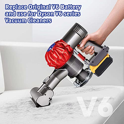 V6 Battery Adapter For Dyson V6 Series Vacuum Cleaner, Convert For Dewalt 20V Lithium Battery To Replace For Dyson V6 Sv03 Sv04 Sv09 Dc62 Dc59 Animal Absolute Motorhead Battery (V6 Adapter Only) #TOP6